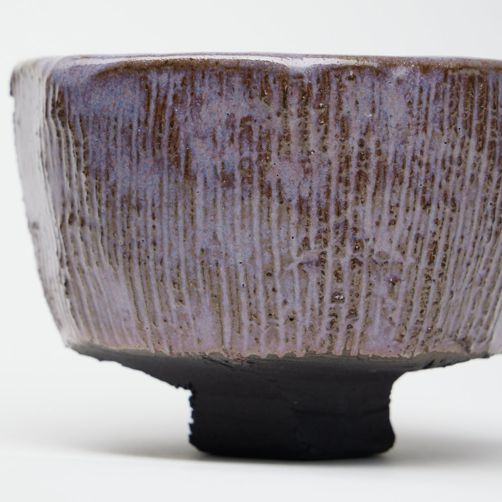 Heather Hand Built Matcha Bowl | Twilight